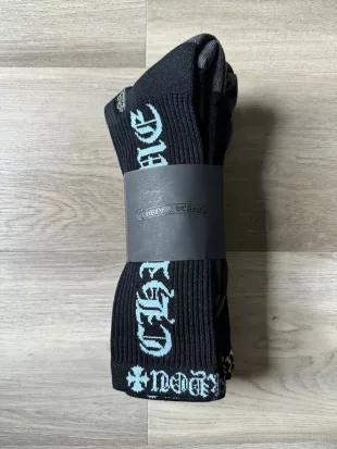 Chrome Hearts - Fuck You Black Socks 3 Pack
