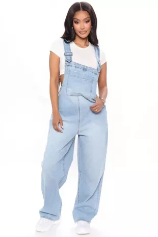 All Over It Slouchy Overalls