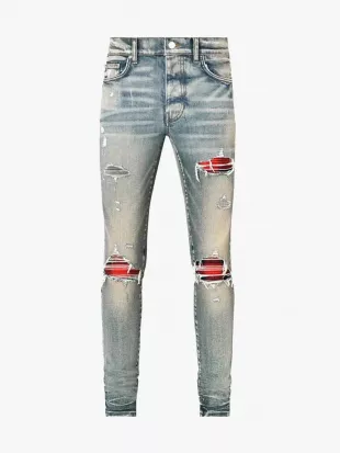 Plaid MX1 Clay Indigo/Red Jeans