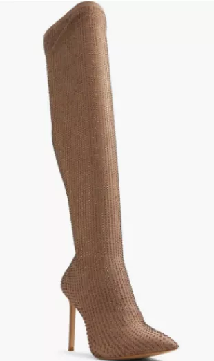 Vujkliy Autumn And Winter Round Toe 4.5CM Thick Heel Over-The-Knee Boots Fashionable Side Half Zipper Elastic Low Heel Women's Boots Black,Black,5 | Over-the-Knee