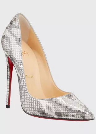 Christian Louboutin - So Kate High Python Pumps