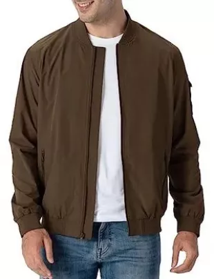 Lightweight Bomber Jacket Flight Golf Casual Active Fashion Coat Shell