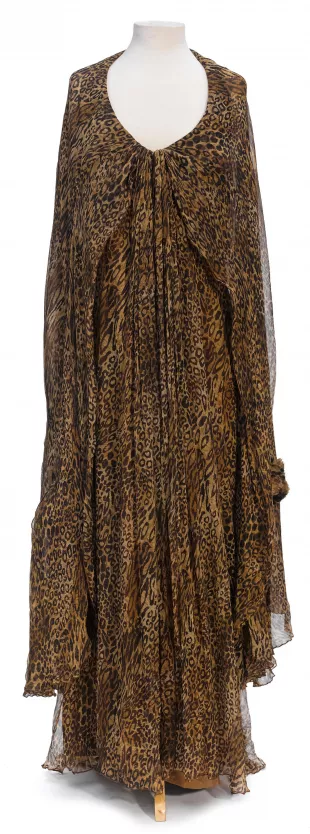Leopard print gown from Hairspray movie props