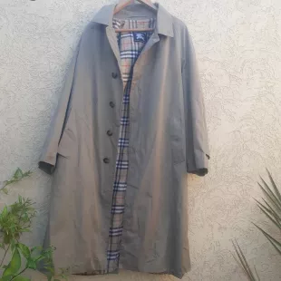 Nova Check Trench Long Coat