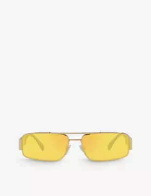 VE2257 Greca-Hardware Metal Sunglasses