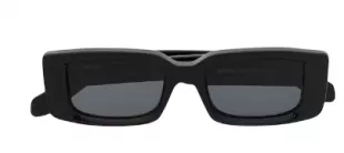 Arthur Square Frame Sunglasses Black/White SS22 (OERI016C99PLA0011007)