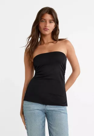 BANDEAU TOP WITH SIDE VENTS