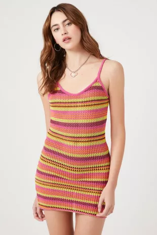 Forever 21 - Striped Sweater Knit Cami Dress