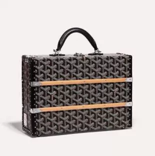 Palace MM Trunk Bag Hand Purse Black Box Case Beech Wood Auth New proof