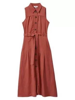 Heidi Belted Sleeveless Shirtdress