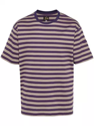 Needles - Short Sleeve Striped T Shirt