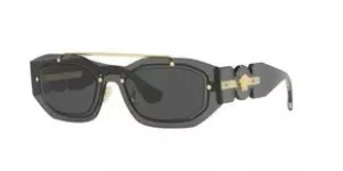 Unisex Sunglasses Transparent Dark Grey Frame