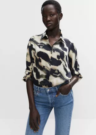 Chemise oversize imprimée