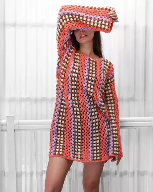 TAYLOR Swift inspired Crochet dress pattern-Crochet pattern-Easy Customizable pattern dress PDF-Festival Taylor crochet dress-7sizes XS-3XL