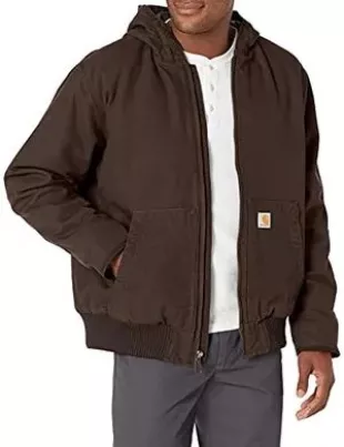 Men's Active Jacket J130 (Regular and Big & Tall Sizes), Dark Brown, X-Large