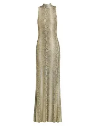 Ronny Kobo - Morrell Python Crystal Maxi Dress