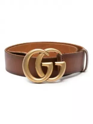 Gucci - Double G Leather Belt