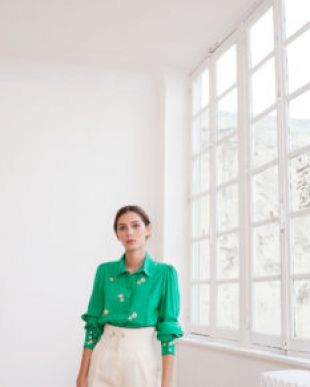 CHEMISE vert émeraude