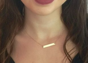 Date gravée de Bar collier, collier Gold Bar, Bar personnalisé collier, collier gravé, collier de barre Rose, argent, délicat, barre, barre