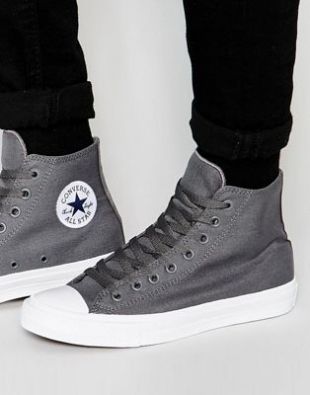 Converse   Chuck Taylor All Star II   Tennis montantes   Gris 150147C at asos.com