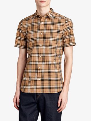 Burberry Chemise à Carreaux   Farfetch