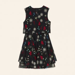 Robe en tulle avec broderies