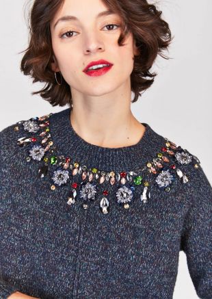 Maille bijoux en laine