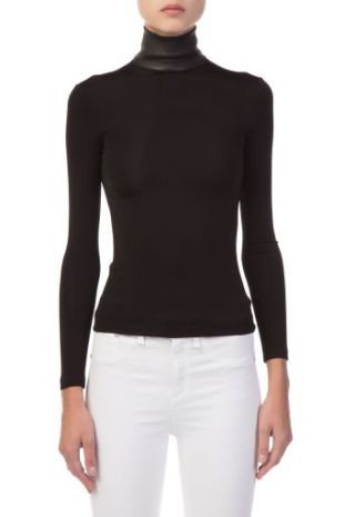 Helmut Lang - Helmut Lang Turtleneck Black Top