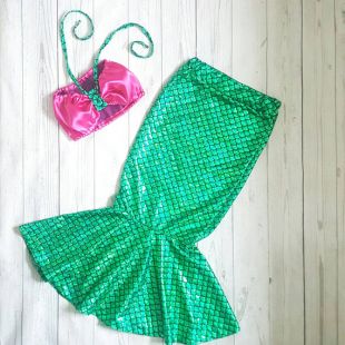 Tenue De Sirène Crochet Bleu Clair Pour Nouveau-né 0-3 Mois - Idéale Pour Photos