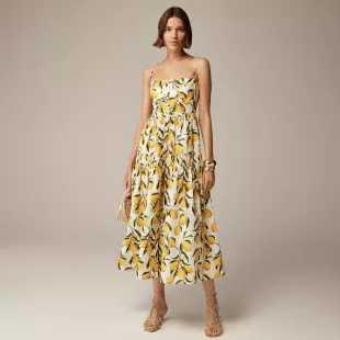 Limoncello Print Midi Dress