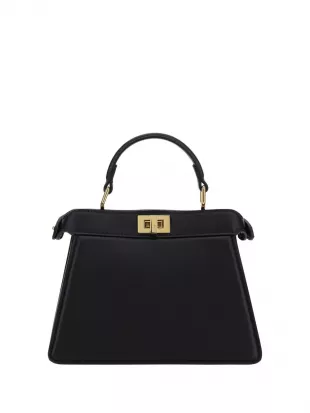 Fendi Logo Detailed Top Handle Tote Bag