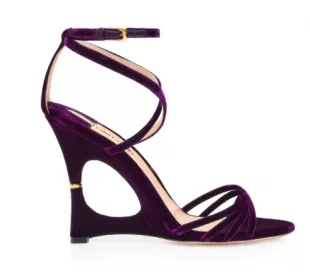 Paradis Velvet Strappy Sandals