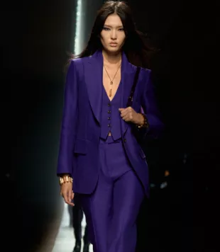 Single-Breasted Wool-Silk Blazer