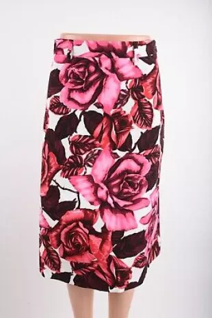 Skirt Floral Printed Poplin Cotton