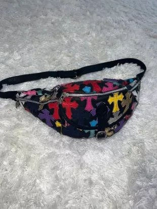 Multicolor Cemetery Cross Snat Bag