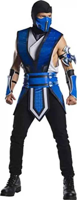Mortal Kombat 11 Sub Zero Adult Sized Costumes, As Shown, Standard US
