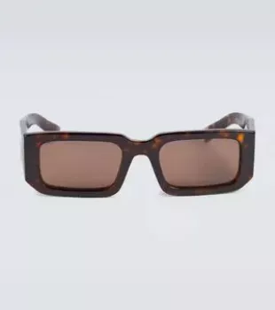 Burgundy Rectangle Symbole Sunglasses