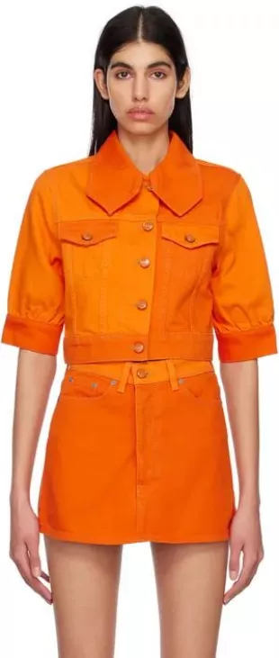 Puff Sleeve Denim Jacket