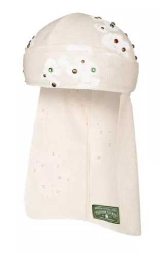 Denim Tears - Cream Rhinestone Cotton Wreath Durag