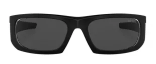 Matte Black Rectangle Sunglasses