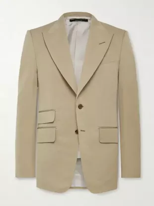 Shelton Slim-Fit Cotton and Silk-Blend Suit Jacket