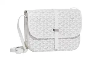White Belvedere Messenger Bag