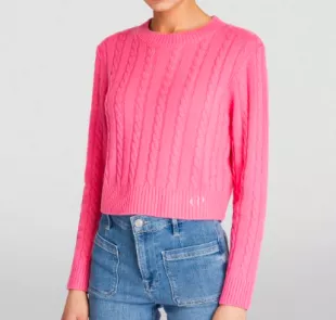 Wool-Cashmere Cable-Knit Sweater