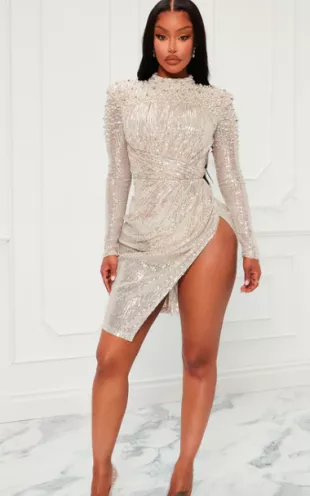 High Society Sequin Midi Dress