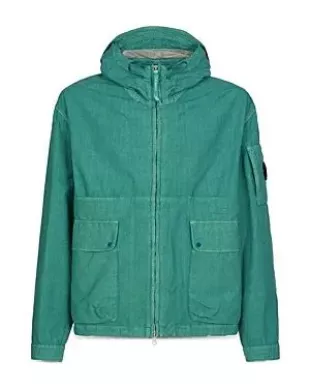 Ba Tic Light Waxed Cotton Hooded Jacket