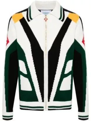 cardigan en maille intarsia