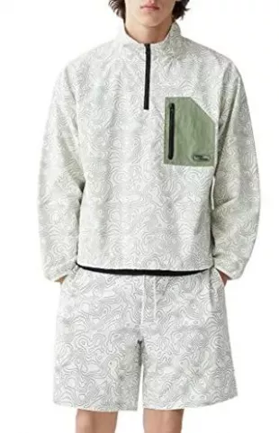 Topography Half-Zip Pullover Sweatshirt