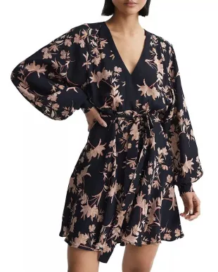 Kerina V Neck Belted Dres