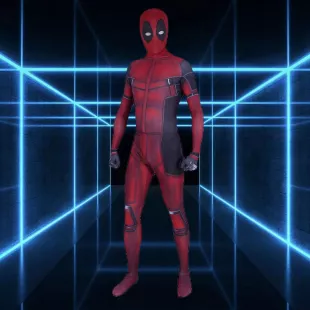 Deadpool Tights Cosplay Halloween Costume Jumpsuit