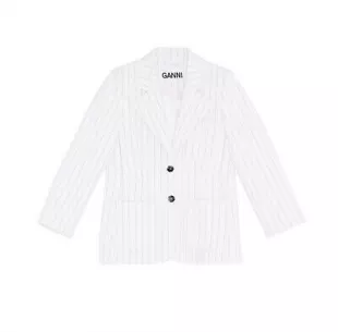 Striped Suiting Blazer